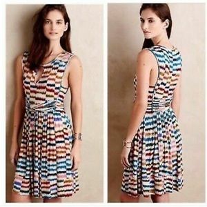 Maeve Anthro sennebec colorful twist dress